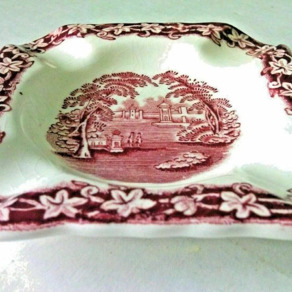 Ashtray Square Mason's Ash Tray Vintage Smokers Crafted Vista Ironstone English - Picture 11 of 16